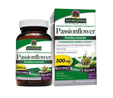 passion flower dietary supplement